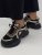 Sneakers Chunky, svart/strass/guld