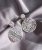Spinn crystal earring, crystal steel
