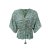 Blus Luna V-hals, Sea Green