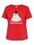 T-shirt CARXMAS, snögubbe/röd