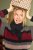Stickad scarf Siana, svart