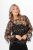 Blus Renée, svart/guld