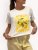 T-shirt med tryck Theresa, gul
