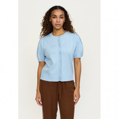 SR Marla O-neck Cardigan Knit, Windsurfer melange