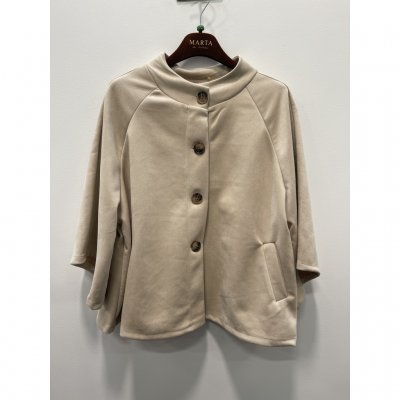 Ponchojacka i fuskmocka Britta, beige