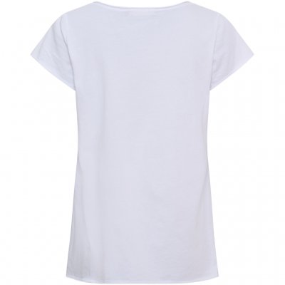 T-shirt Hotdog, vit