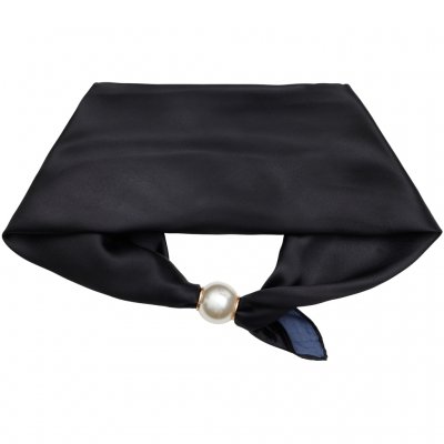 Liten scarf med magnet, svart