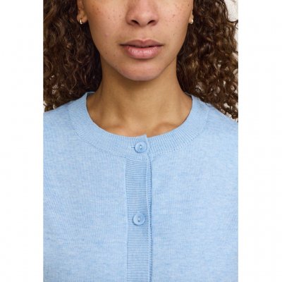 SR Marla O-neck Cardigan Knit, Windsurfer melange