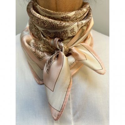 Liten scarf Paisley, rose