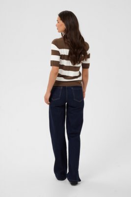 KAlizza Striped Knit - Carafe/Chalk Wide Stripe