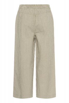 Kanaya Striped Culotte Pants, Brindle/Turledo