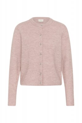 Stickad kofta Kaniel, Pale Mauve Melange