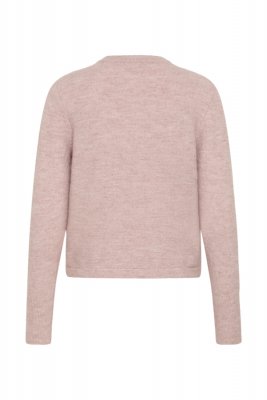 Stickad kofta Kaniel, Pale Mauve Melange