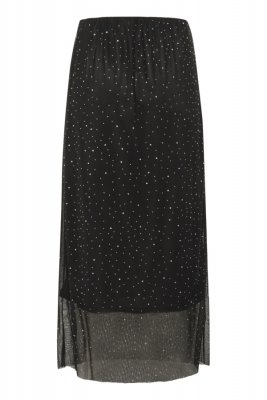 Kjol med strass Kastinna, svart
