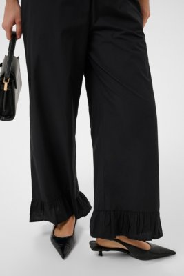 Kaverdina Flounce Pants, Black Deep