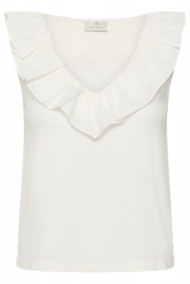 Topp med volang Ditte, Chalk