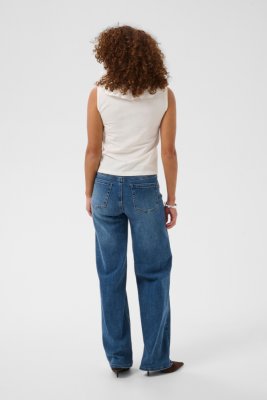 Topp med volang Ditte, Chalk
