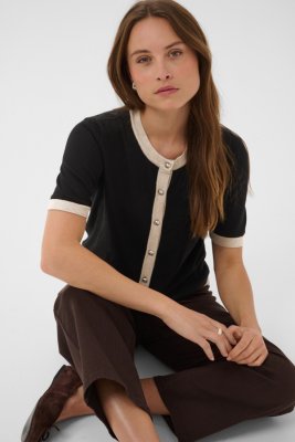 Kofta Kalizza Contrast, Black Deep/beige