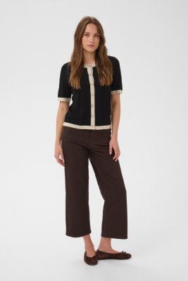 Kofta Kalizza Contrast, Black Deep/beige