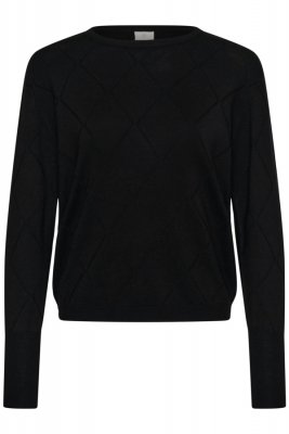 KAlizza Argyle Pullover, Black Deep