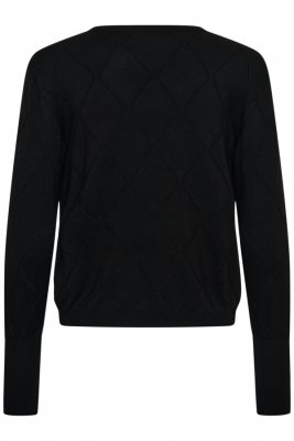 KAlizza Argyle Pullover, Black Deep