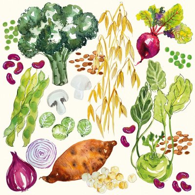 Servetter, Veggies, Lunch