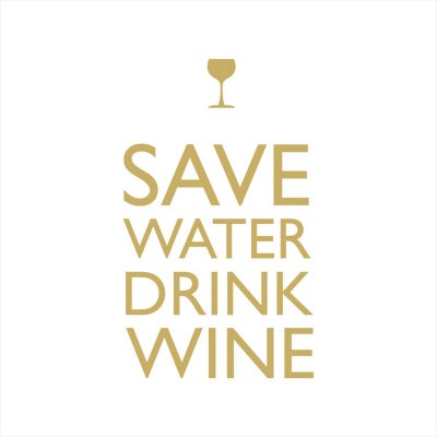 Servetter, Save Water Drink , Lunch