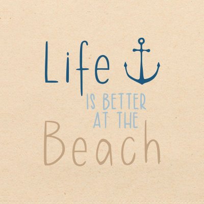 Servetter, Beachlife, Lunch