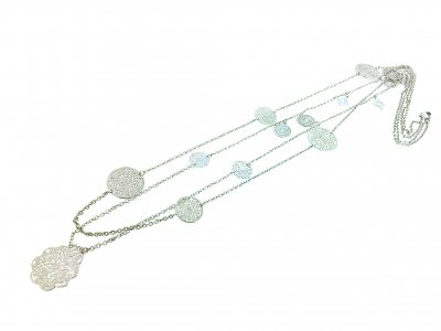Halsband Spinn Multi, silver, By Jolima