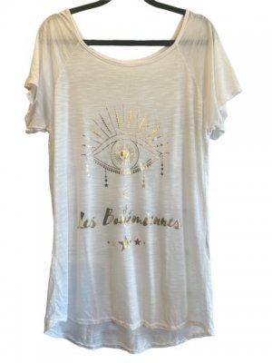 T-shirt Alina EYE, vit/guld