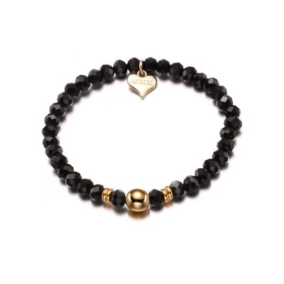 Armband Karin, svart/guld