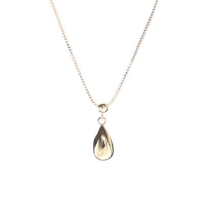 Kort halsband droppe, guld