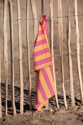 Kökshandduk Amalia, orange/rosa