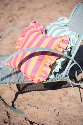 Kuddfodral Amalia, orange/rosa