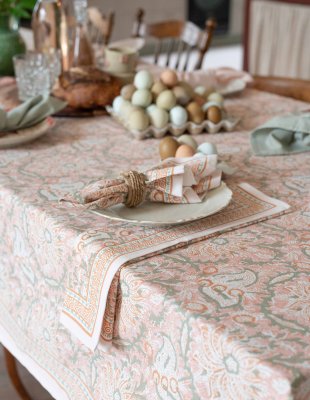 Tygservett Dante, rosa