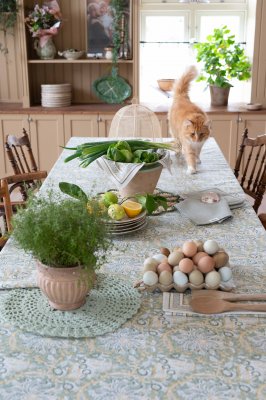 Tygservett Dante, grön