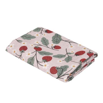 Bordsduk Jordgubbe 140x250 cm, rosa/röd