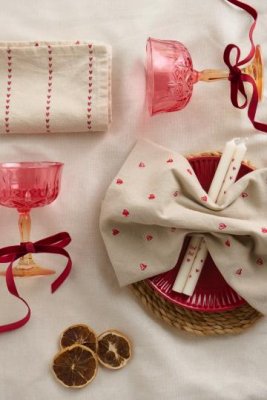 Champagne-/vinglas, rosa/orange
