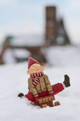 Ribenisserne Hans med kälke