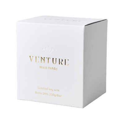 VENTURE Doftljus Black dahlia, Vit