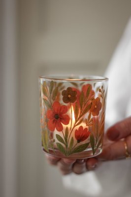 Majas Lykta Autumn Blossom 7x8 cm