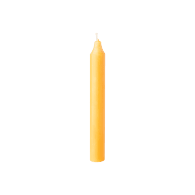 Ljus 18 cm RUSTIC, Citron