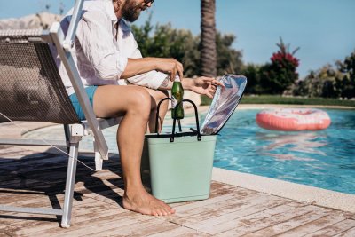 Hinza kylväska hög, svart