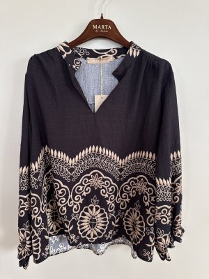 Blus MdcLinden, svart/beige