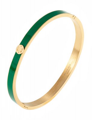 Palermo armband, grön/guld, By Jolima