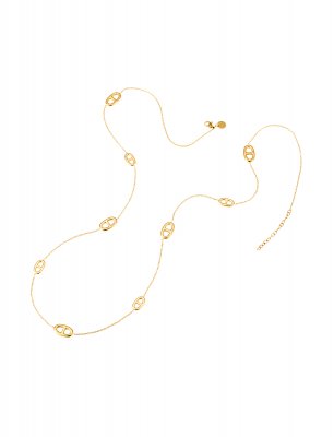 Långt halsband Celine, guld