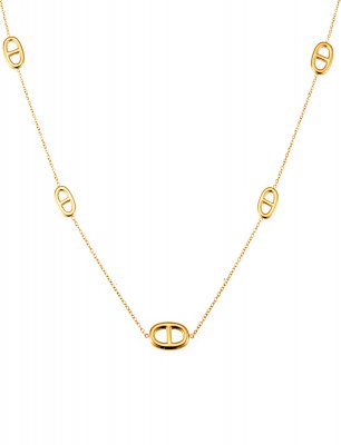 Långt halsband Celine, guld