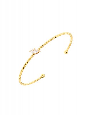 Como mini bangle, kristall/guld