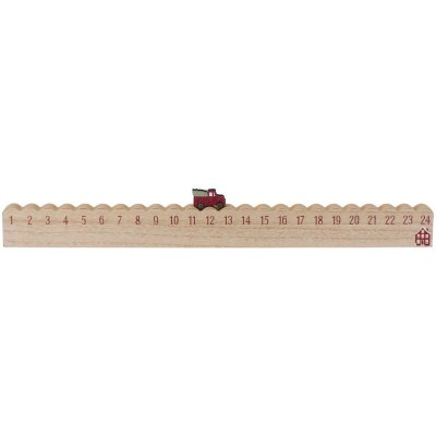 Julkalender i trä med bil, Ib Laursen