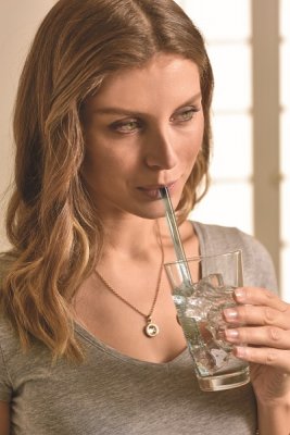 Sugrör i glas, 15 cm, 4-pack